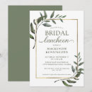 Recherche de luncheon bridal shower invitations Feuille d'or