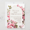 Recherche de pétales de rose invitations Pétales et prosecco
