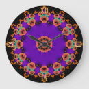 Recherche de mandala orange horloges Psychédélique