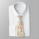 Recherche de rose et crème cravates Motif floral