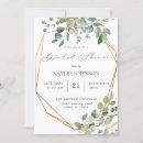 Recherche de gold frame bridal shower invitations Moderne