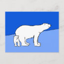 Recherche de ours polaire cartes postales Blanc