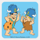 Recherche de retro vintage cartoons autocollants Fred flintstone