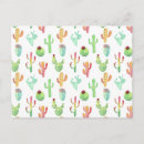 Recherche de motif pastel cartes postales Cactus