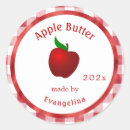 Recherche de pomme vintage autocollants Beurre de pomme