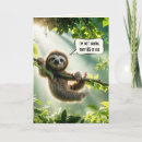 Recherche de sloth anniversaire cartes Faune