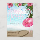 Recherche de anniversaire rose flamant cartes invitations Luau
