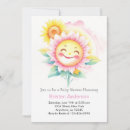 Recherche de sunflower baby shower fille invitations Aquarelle