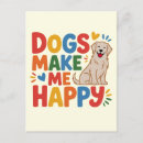 Recherche de chien heureux cartes postales Pour tous
