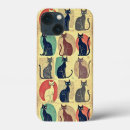 Recherche de rétro chat iphone coques Coloré