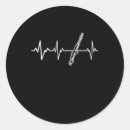 Recherche de musiciens autocollants Flûte