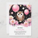 Recherche de de hibou fille anniversaire invitations Animaux de la forêt