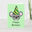 Recherche de heureux koala anniversaire cartes Dessin