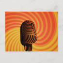 Recherche de microphone cartes postales Musique