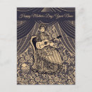Recherche de guitare classique cartes postales Rétro