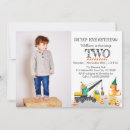 Recherche de construction 1ans anniversaire invitations Digger