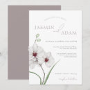 Recherche de orchidées blanches invitations Aquarelle