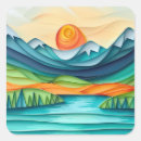 Recherche de beaux paysages autocollants Montagnes