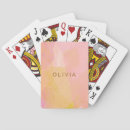 Recherche de aquarelle rose jeux de cartes Moderne