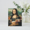 Recherche de peinture da vinci cartes postales Mona lisa