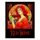 Recherche de vin rouge posters Dame