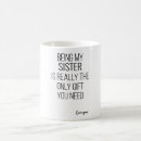 Recherche de humour de frère tasses Sœur