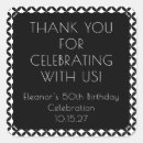 Recherche de anniversaire vintage autocollants Noir et blanc