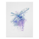 Recherche de libellule posters Bleu