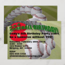 Recherche de partie de base ball invitations Homerun