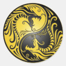 Recherche de dragon jaune autocollants Asiatique