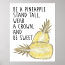 Recherche de ananas posters Typographie