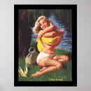 Recherche de pin up vintage posters Pinceau