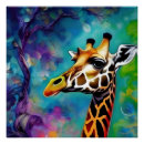 Recherche de girafe posters Vert