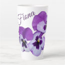 Recherche de fleurs violettes tasses Mère