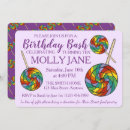 Recherche de lollipop invitations Arc en ciel