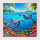 Recherche de dauphin puzzles Poisson