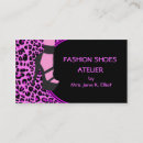 Recherche de chaussure cartes visite Customer