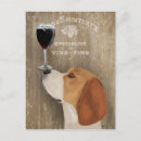 Recherche de vin drôle cartes postales Chiens et vin