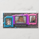 Recherche de naissance de bébé 10x23 invitations Bleu