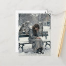 Recherche de mélancolie cartes postales Femme
