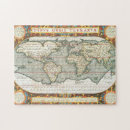 Recherche de cartoon map puzzles Vintage
