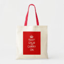 Recherche de gardez le calme sacs Rouge