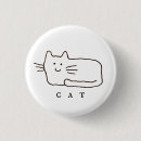 Recherche de dessin trait badges Chat