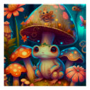 Recherche de grenouille bleue posters Pour enfants