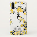 Recherche de oiseau noir et blanc iphone coques Girly
