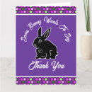 Recherche de lapin noir vœux cartes Rose