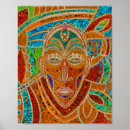 Recherche de masque africain posters Ethnique