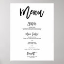 Recherche de poster mariage menus Simple