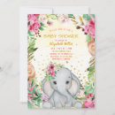 Recherche de elephant baby shower fille invitations Un peu sauvage