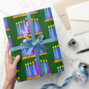 Recherche de menorah papier cadeau Motif